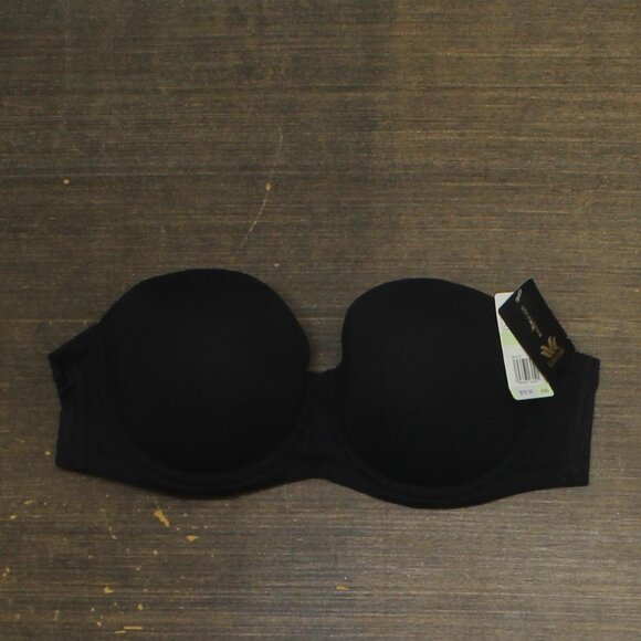 NEW Wacoal Womens Red Carpet Full Figure Underwire Strapless Bra Black 40B